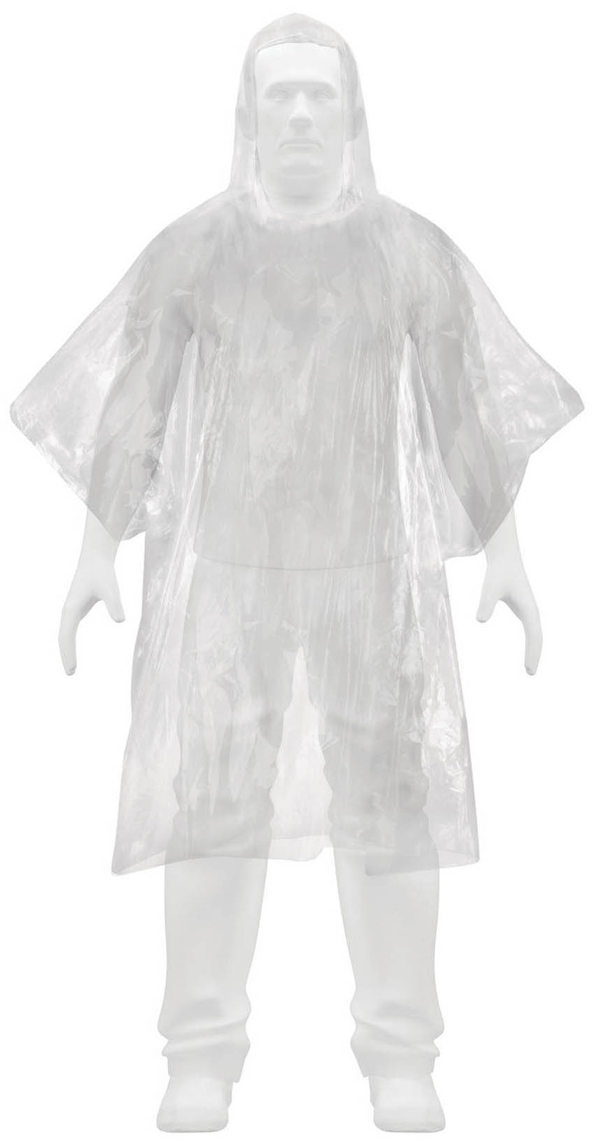 Imagen de PONCHO O CAPAMANGA DESECHABLE DE POLIETILENO PRETUL