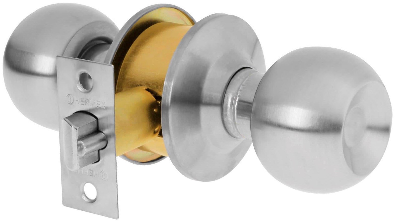 Imagen de CERRADURA TIPO ESFERA CILINDRICO PARA ENTRADA EN CROMO BASICO HERMEX