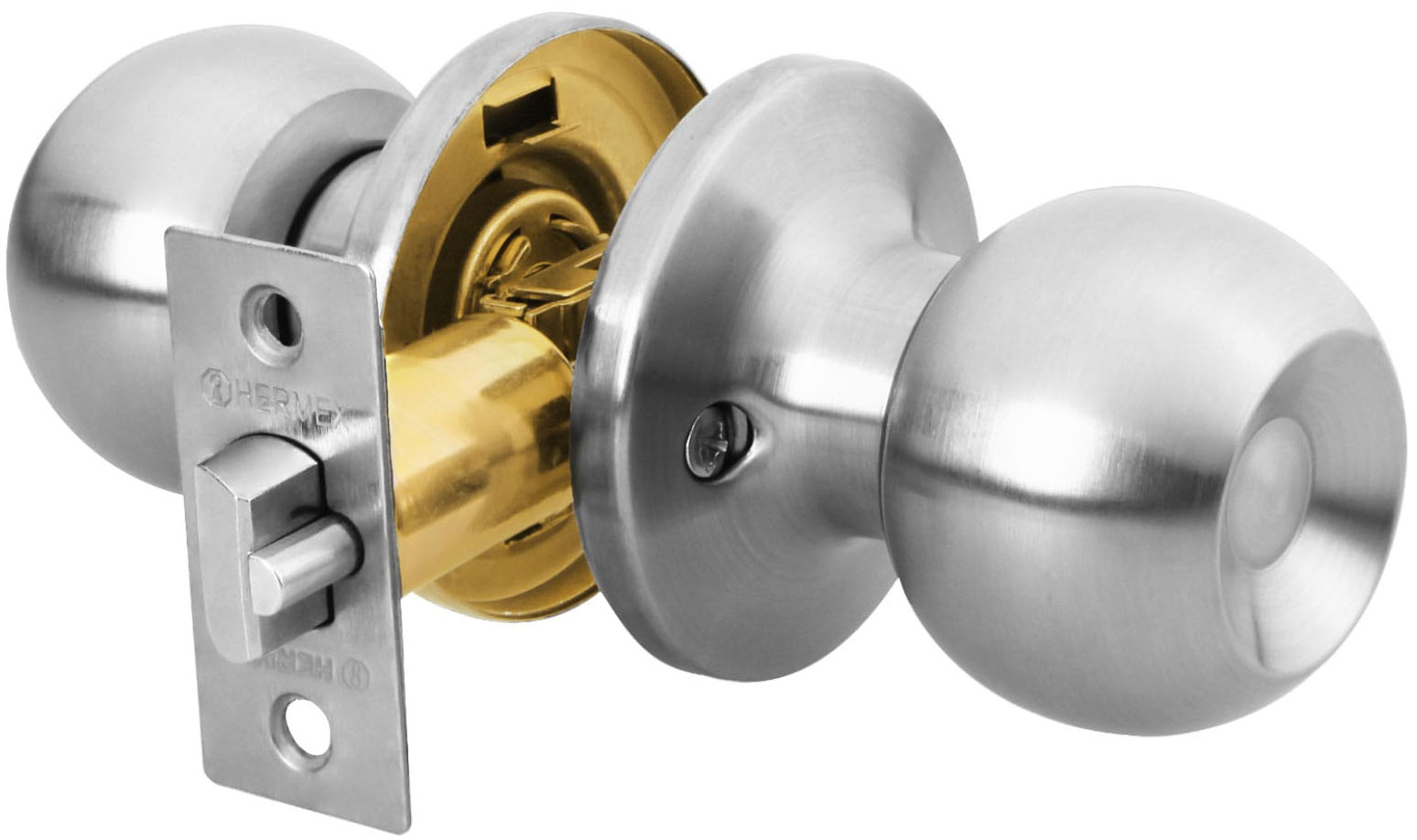 Imagen de CERRADURA TIPO ESFERA TUBULAR CON ENTRADA EN CROMO HERMEX BASIC