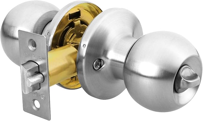 Imagen de CERRADURA TIPO ESFERA TUBULAR RECÁMARA EN CROMO BASICA HERMEX