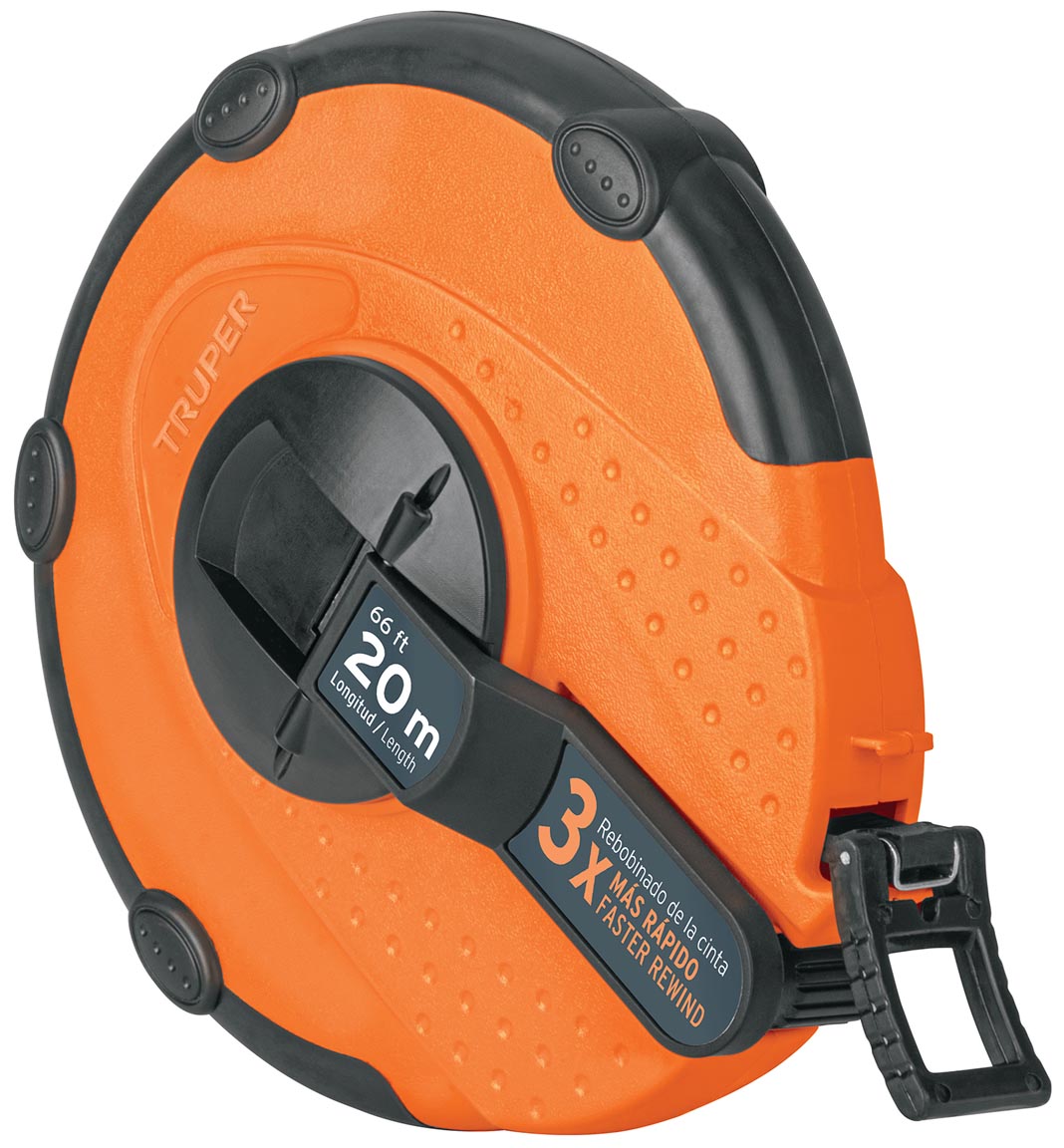 Imagen de CINTA METRICA LARGA DE 20 MTS DE FIBRA DE VIDRIO CON CARCASA PLASTICA TRUPER