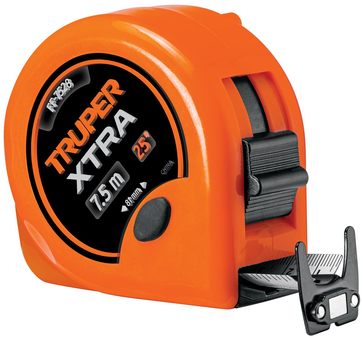 Imagen de FLEXOMETRO XTRA 7.5 MTS CINTA EXTRA ANCHA DE 28 MM TRUPER