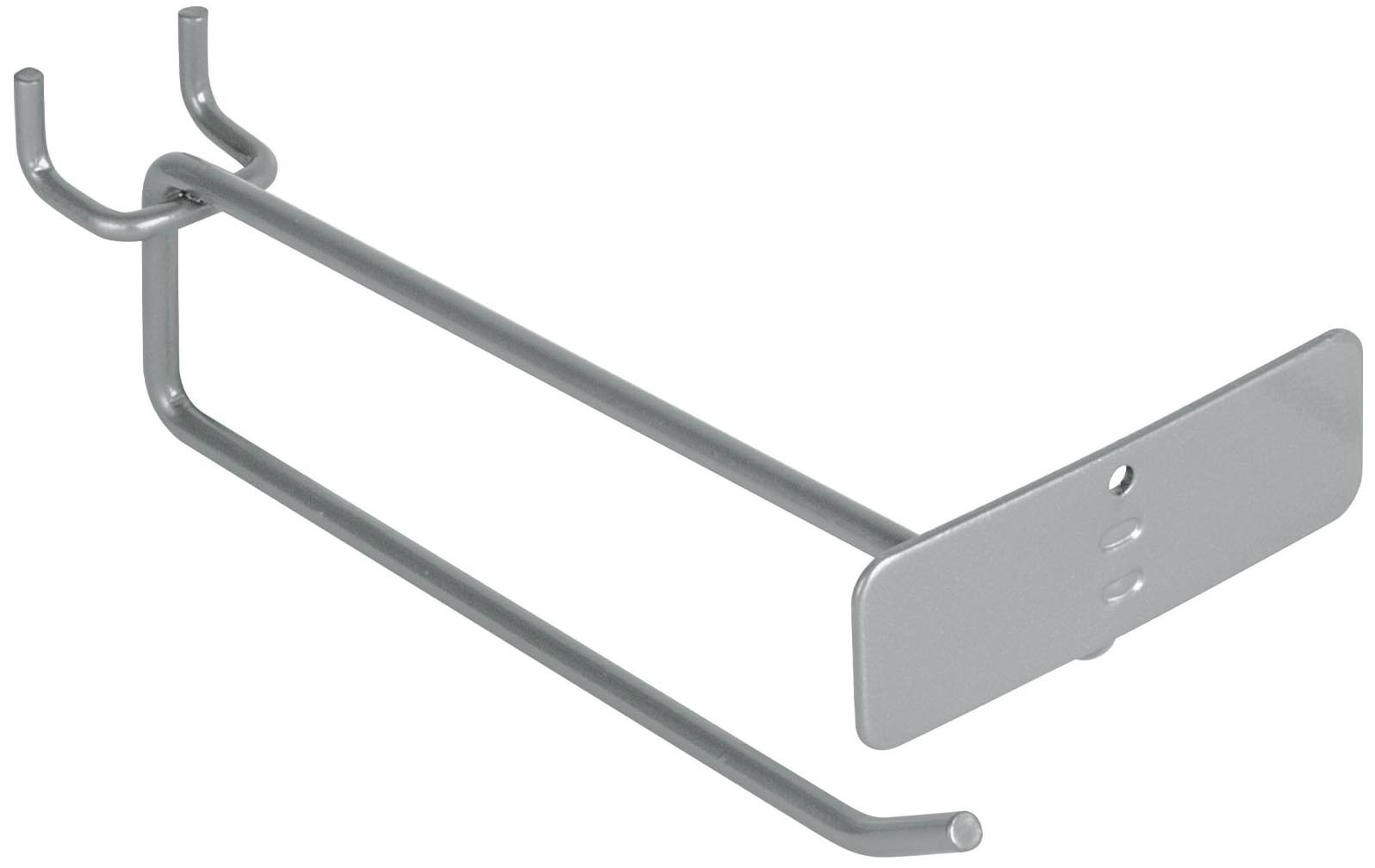 Imagen de GANCHO RECTO DE 6" CON PORTAETIQUETA PARA PERFOCEL Y RANURADO TRUPER