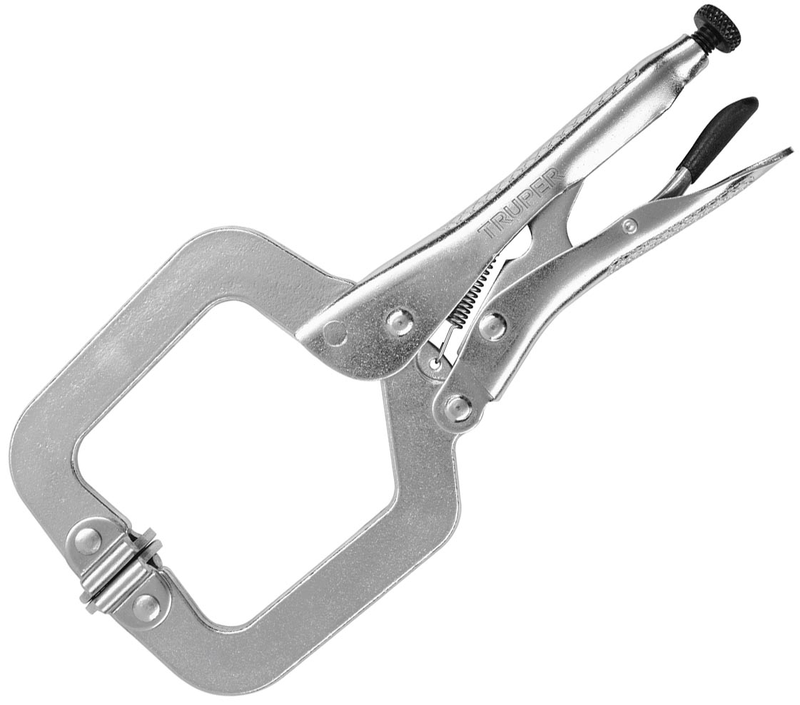Imagen de PINZA DE PRESION DE 9" TIPO "C" CON MORDAZA AUTOAJUSTABLE TRUPER