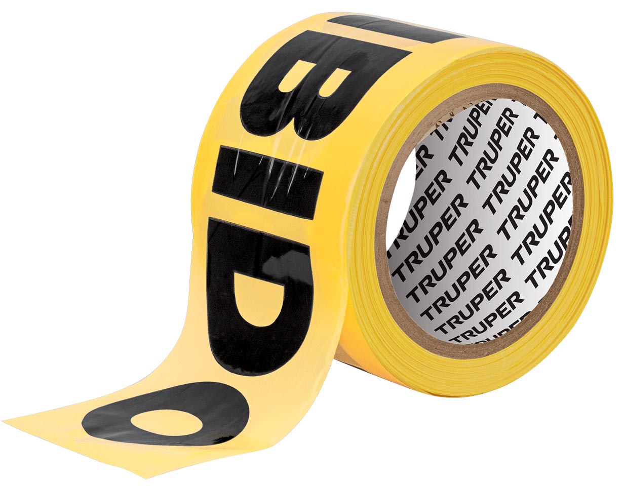 Imagen de ROLLO DE 100 MTS DE CINTA DELIMITADORA "PROHIBIDO" TRUPER