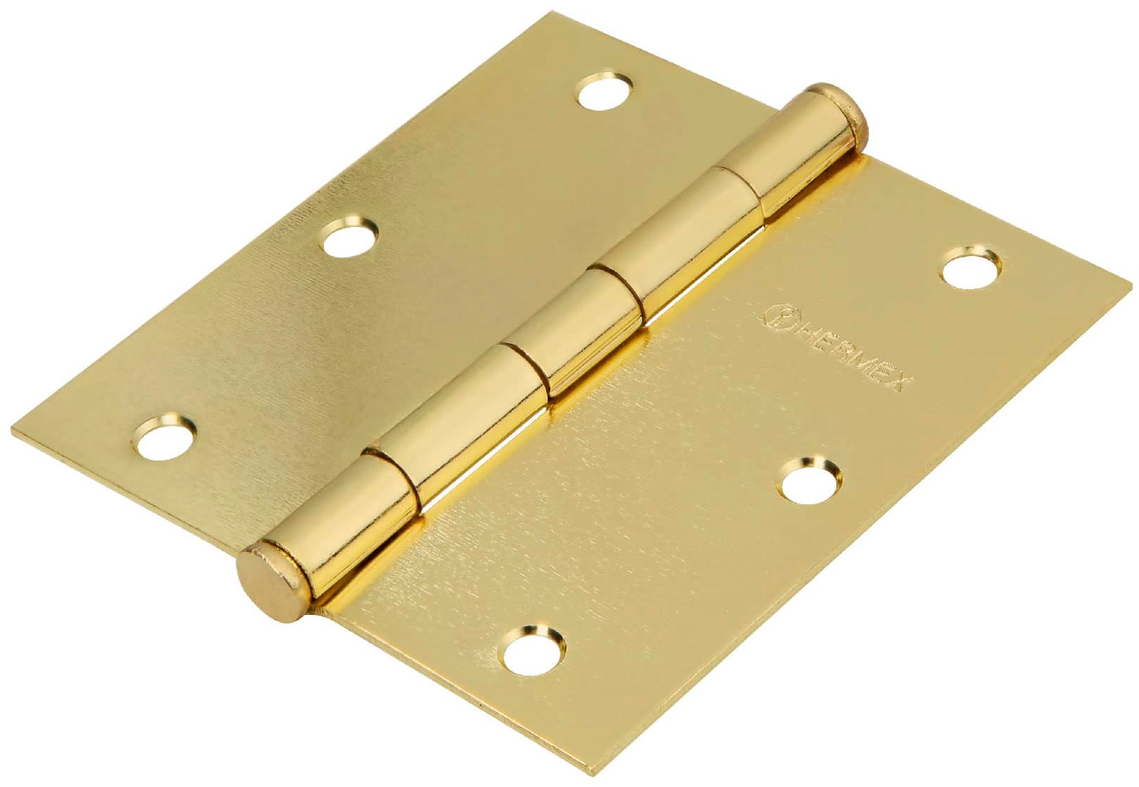 Imagen de BOLSA CON 2 BISAGRAS CUADRADAS DE 3 1/2" X 3 1/2" EN LATONADO HERMEX BASIC