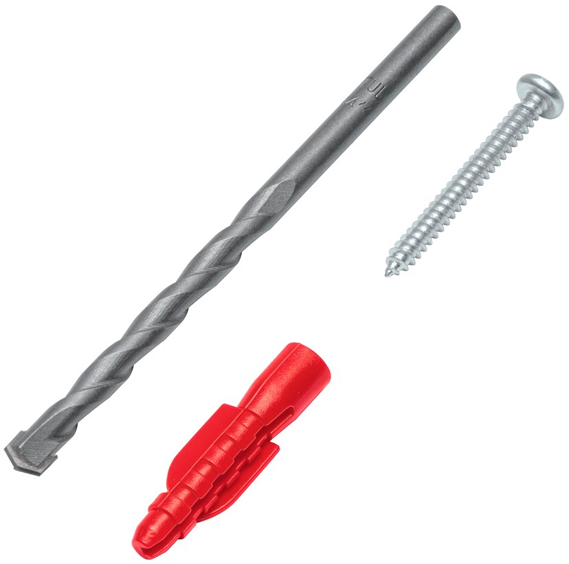 Imagen de KIT 20 TAQUETES 1/4" CON PIJA #8 Y 1 BROCA 1/4" FIERO