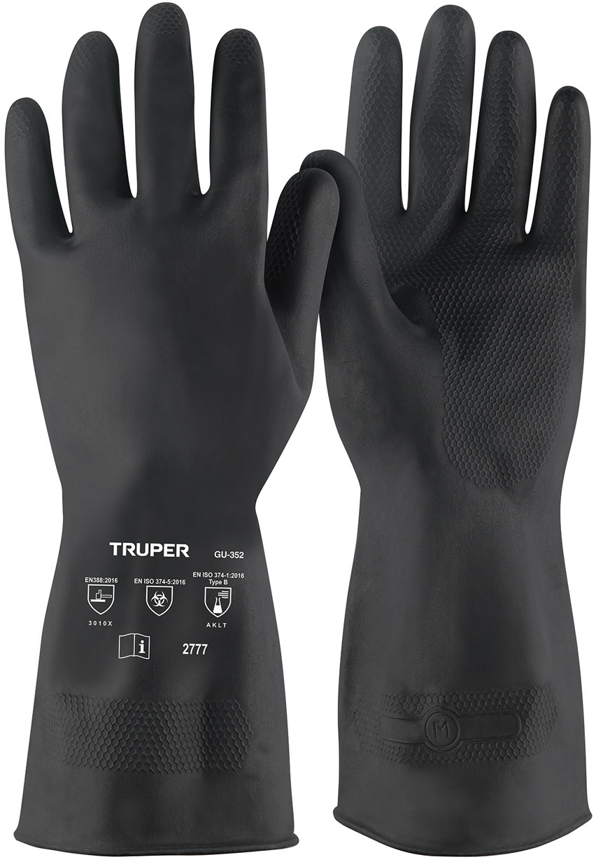 Imagen de GUANTES DE LATEX PARA PINTOR TALLA  MEDIANA TRUPER