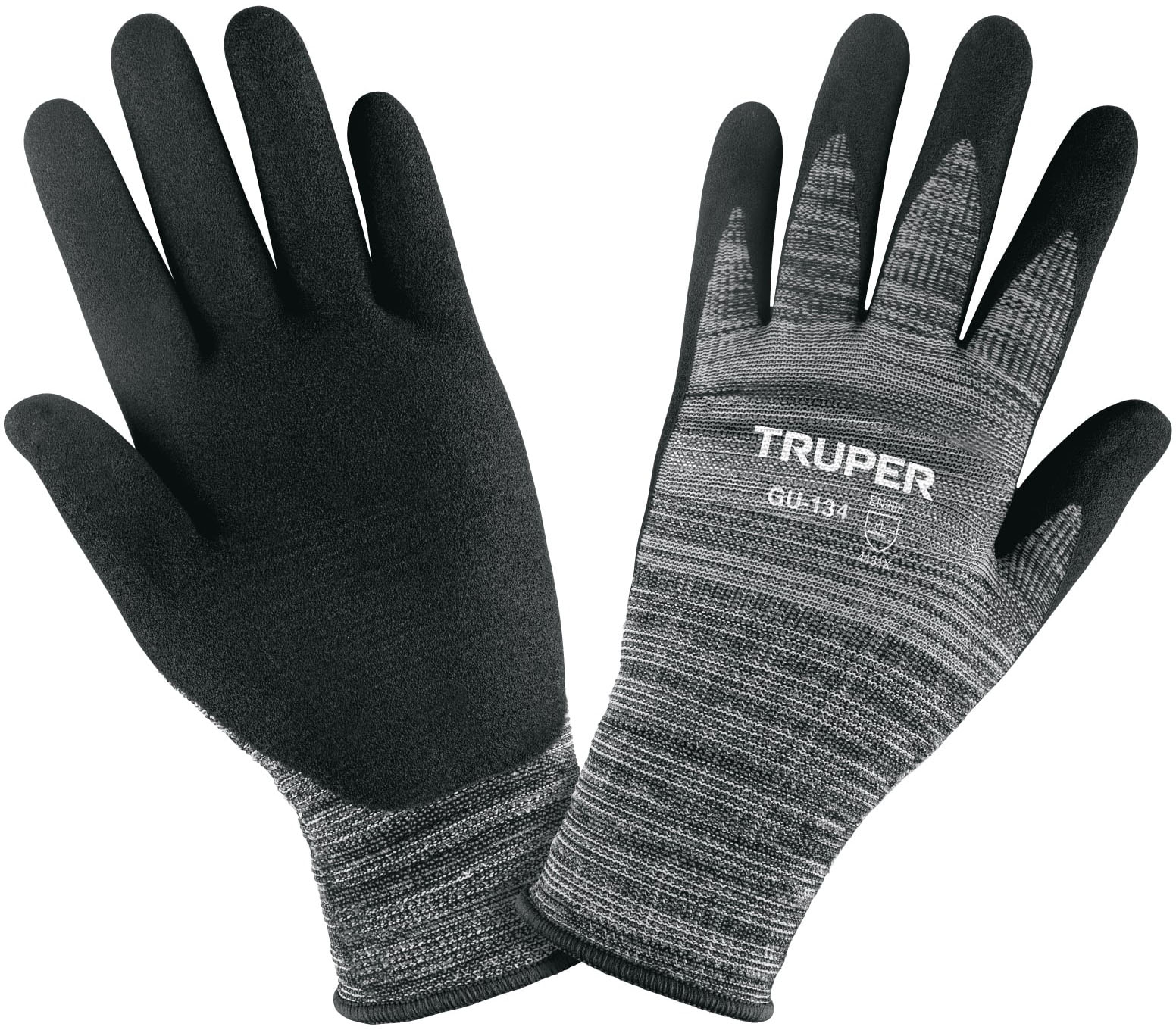 Imagen de GUANTES DE NYLON RECUBIERTOS DE NITRILO ARENOSO TALLA EXTRA GRANDE TRUPER