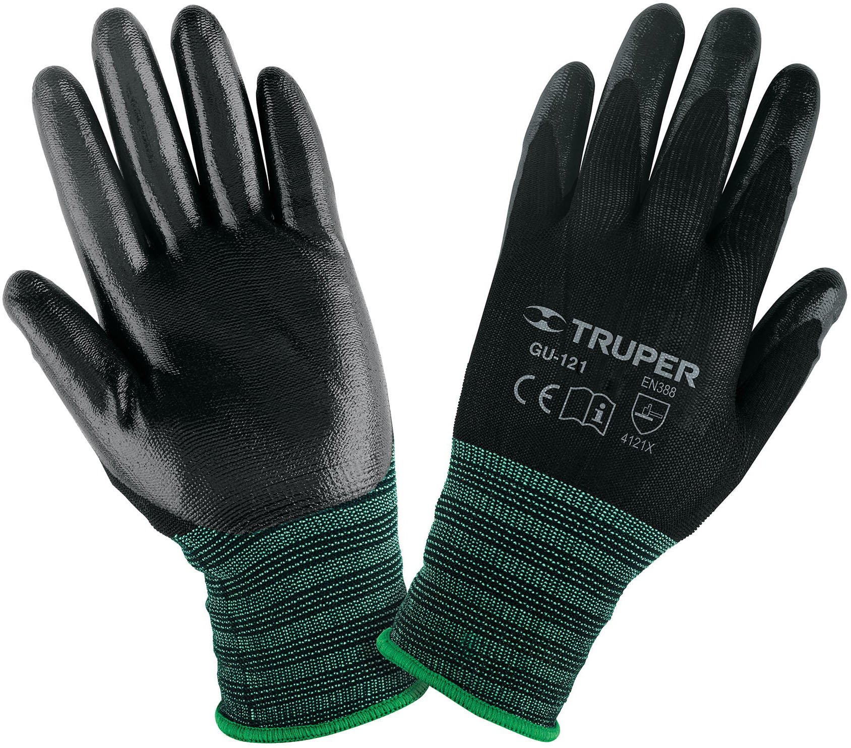 Imagen de GUANTES DE NYLON RECUBIERTOS DE NITRILO TALLA CHICO TRUPER