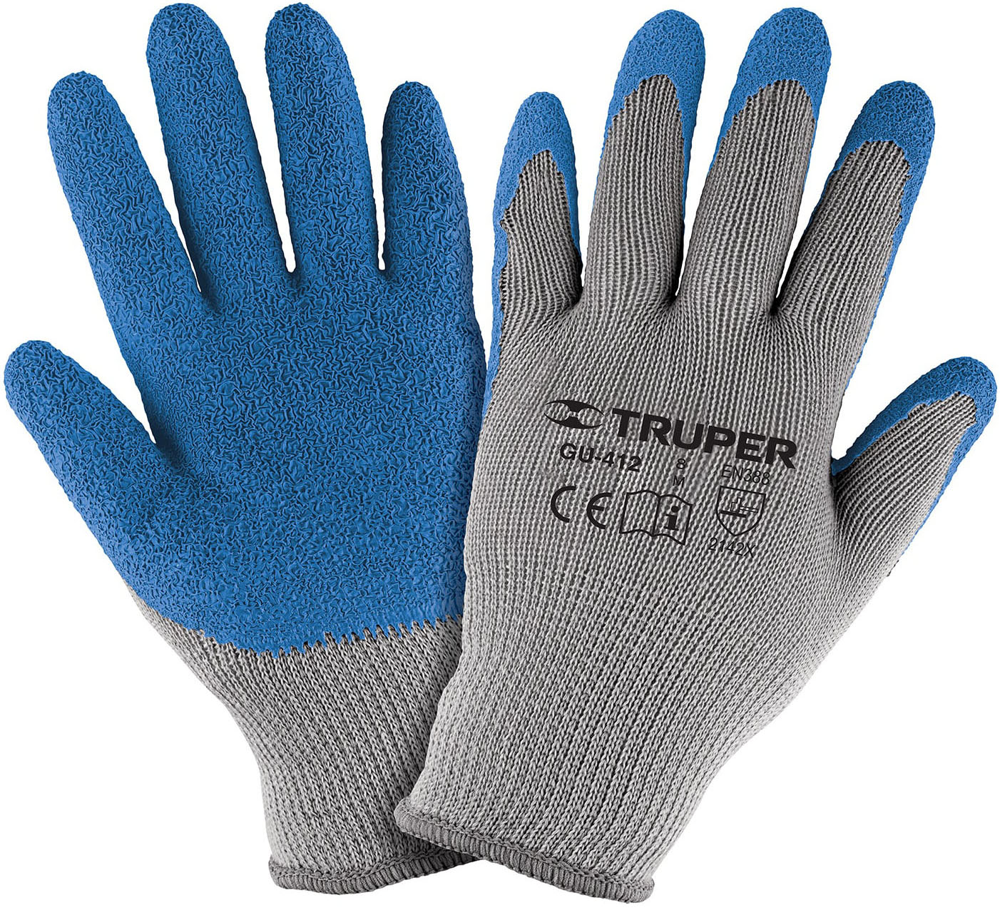 Imagen de GUANTES DE POLIESTER RECUBIERTOS DE LATEX TALLA GRANDE TRUPER