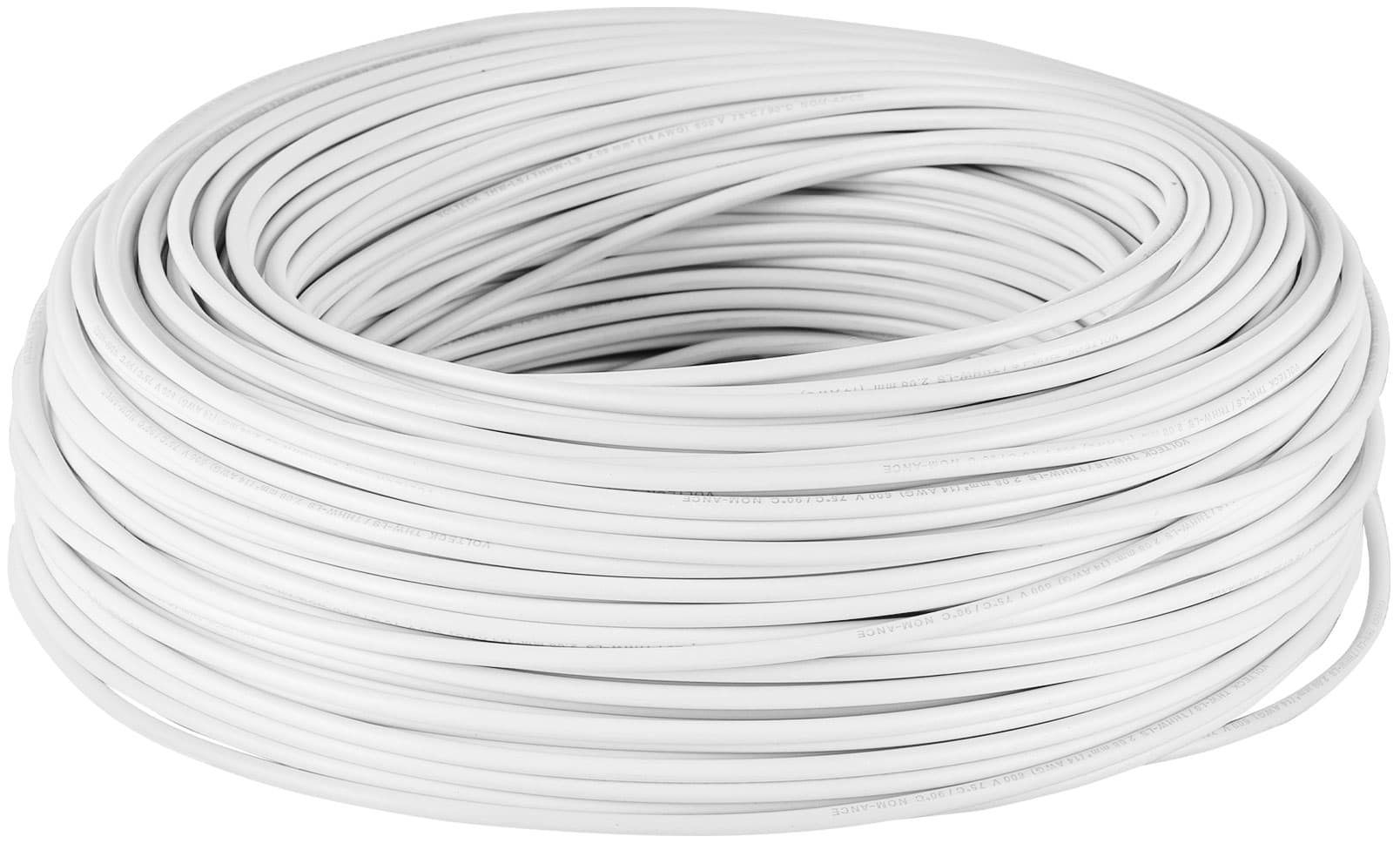 Imagen de ROLLO DE 100 MTS DE CABLE THHW-LS 14 AWG COLOR BLANCO VOLTECK