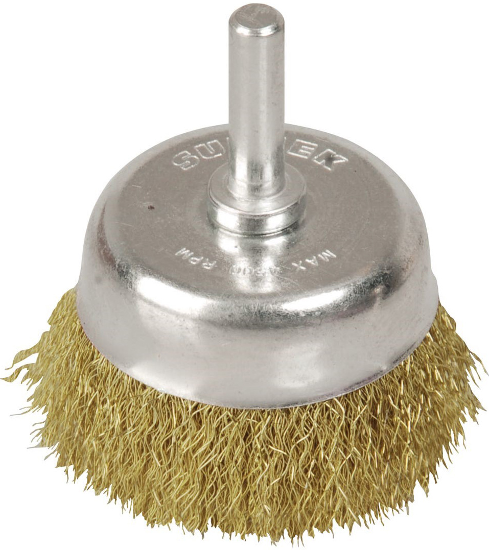 Imagen de CARDA DE COPA ONDULADA ALAMBRE DELGADO 1 1/8" X 0.30 X CON ZANCO DE 1/4" SURTEK