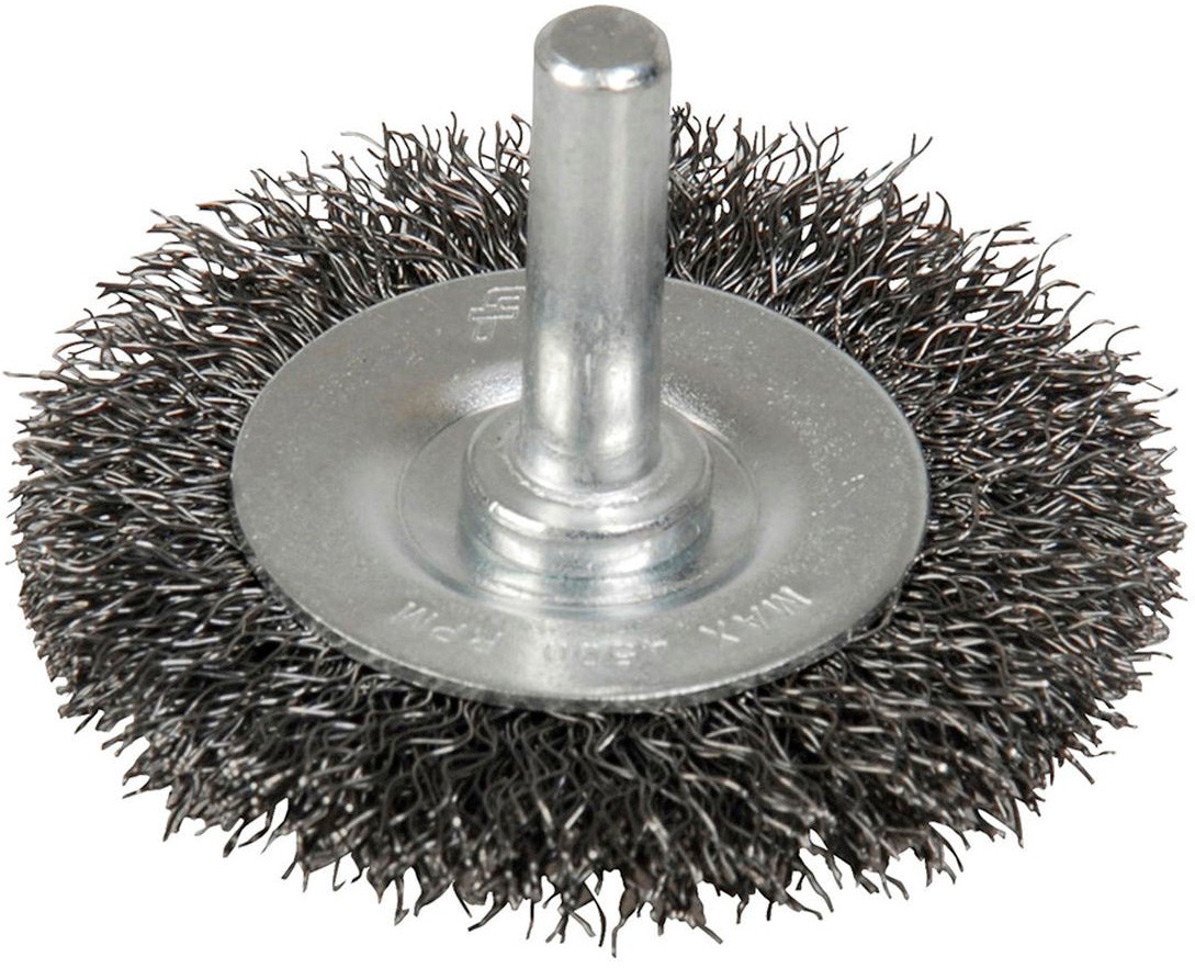 Imagen de CARDA DE COPA ONDULADA ALAMBRE FINO  2" X 0.17 MM CON ZANCO 1/4" FOY