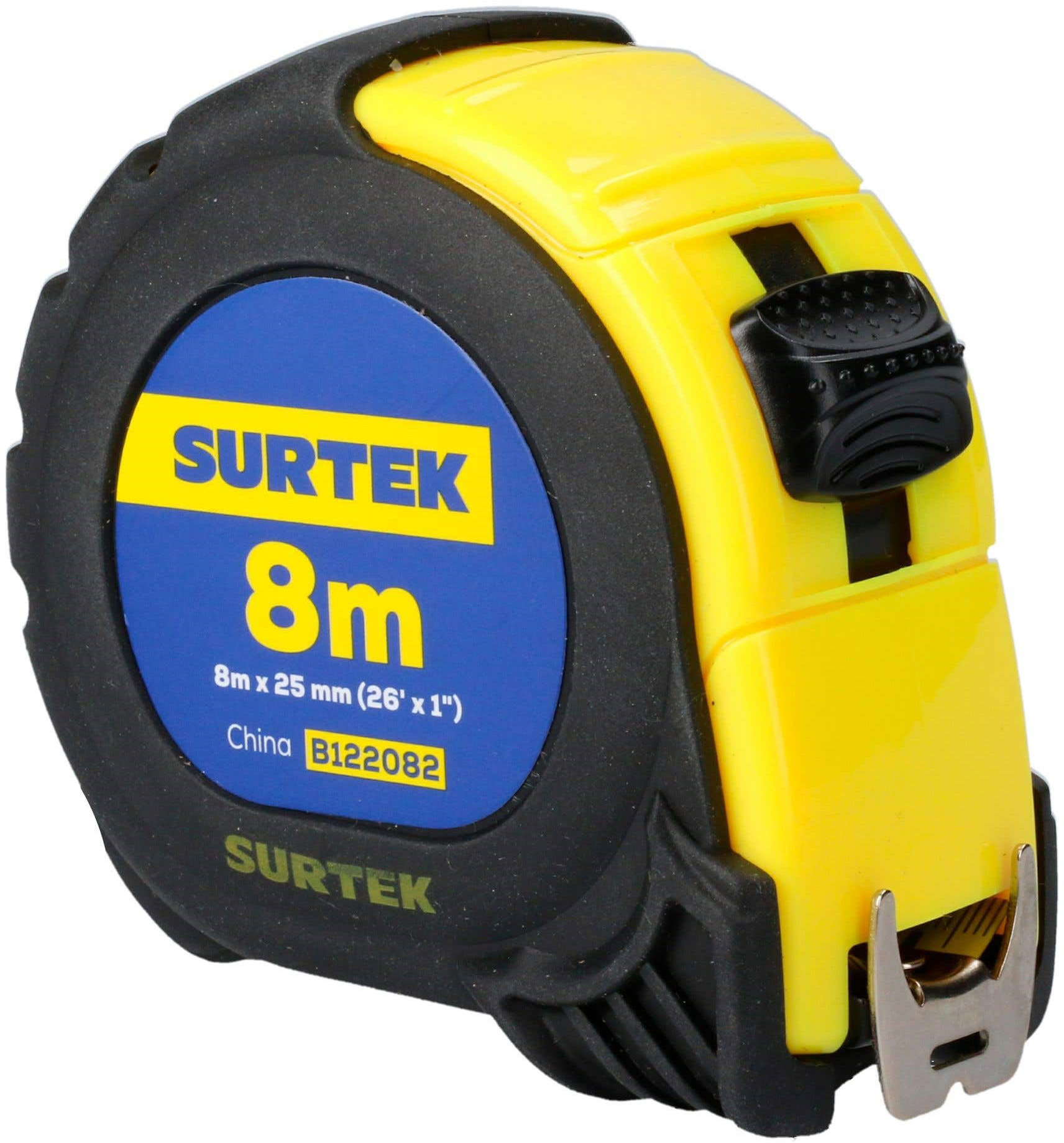 Imagen de CINTA DE MEDIR CON CARCASA ANTI-IMPACTO 8 MTS X 1" SURTEK