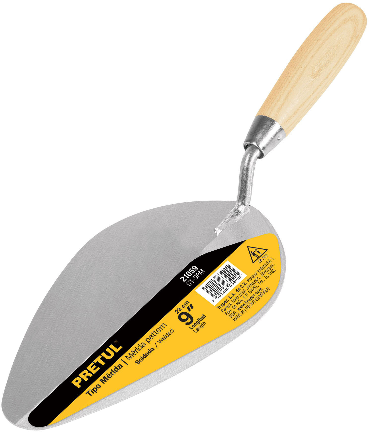 Imagen de CUCHARA PARA ALBANIL DE 9" TIPO MERIDA PRETUL