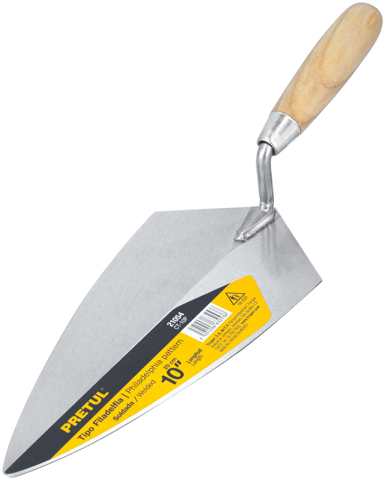 Imagen de CUCHARA PARA ALBAÑIL DE 10" TIPO FILADELFIA PRETUL