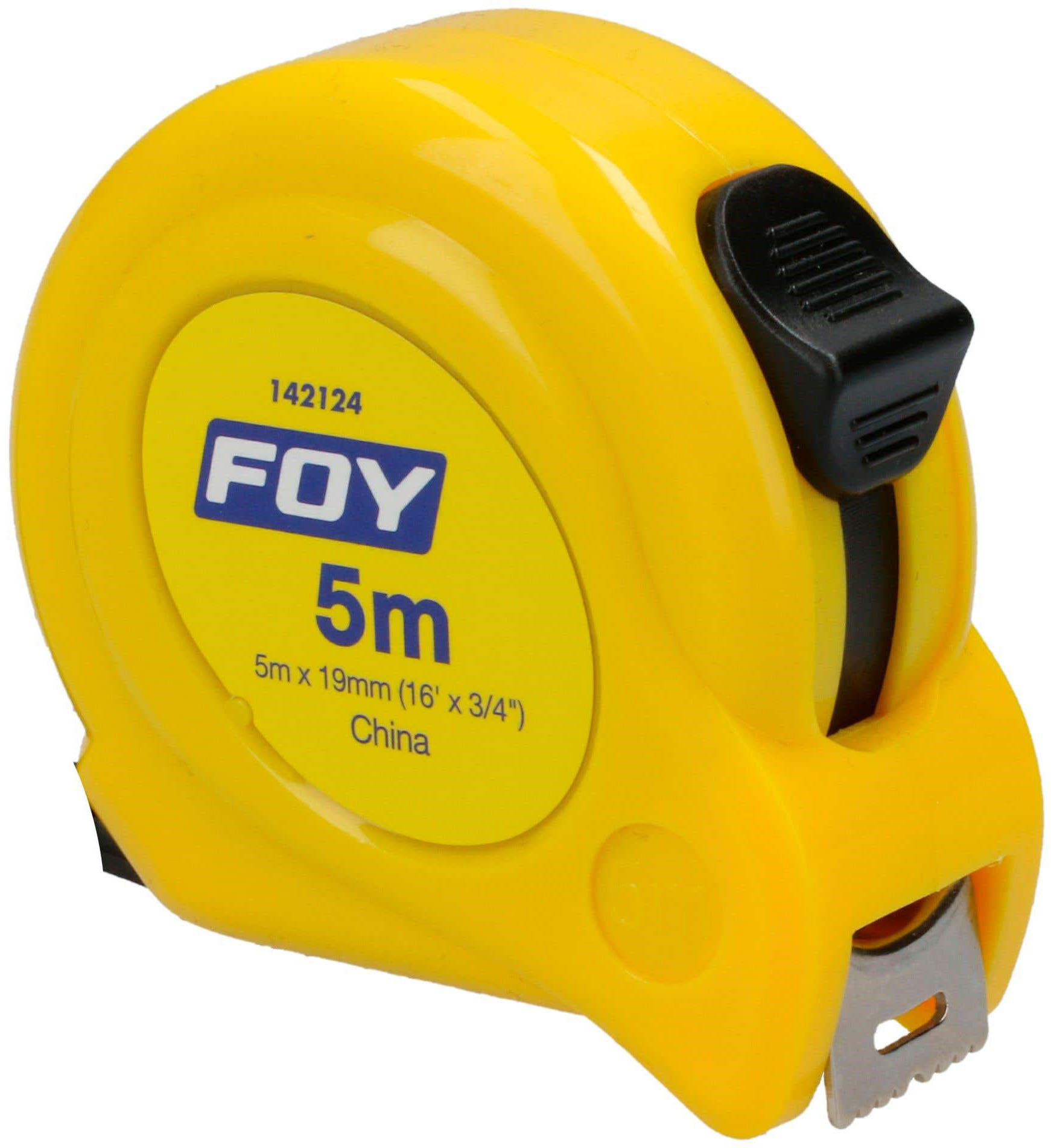 Imagen de FLEXOMETRO 5 MTS X 3/4" AMARILLO FOY