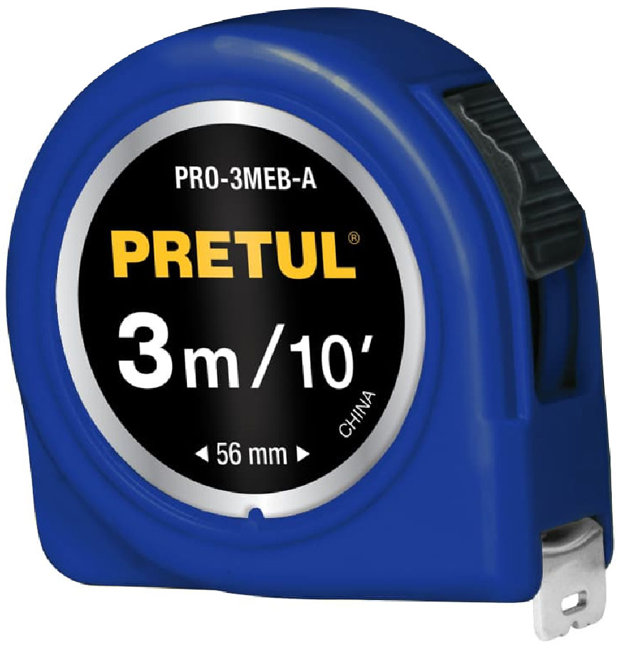 Imagen de FLEXOMETRO AZUL DE 3 MTS CON CINTA DE 13 MILIMETROS PRETUL