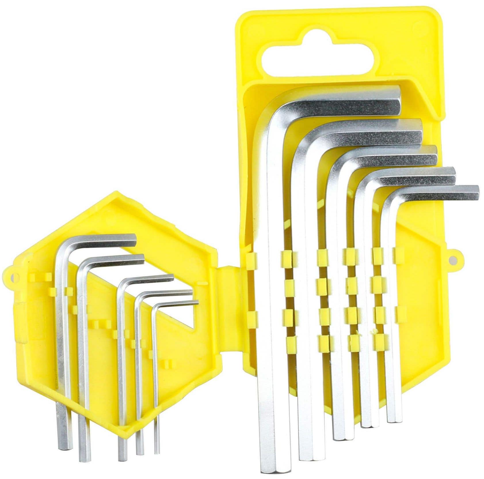 Imagen de JUEGO DE 10 LLAVES HEXAGONALES TIPO "L" EN PULGADAS EN ESTANTE SURTEK