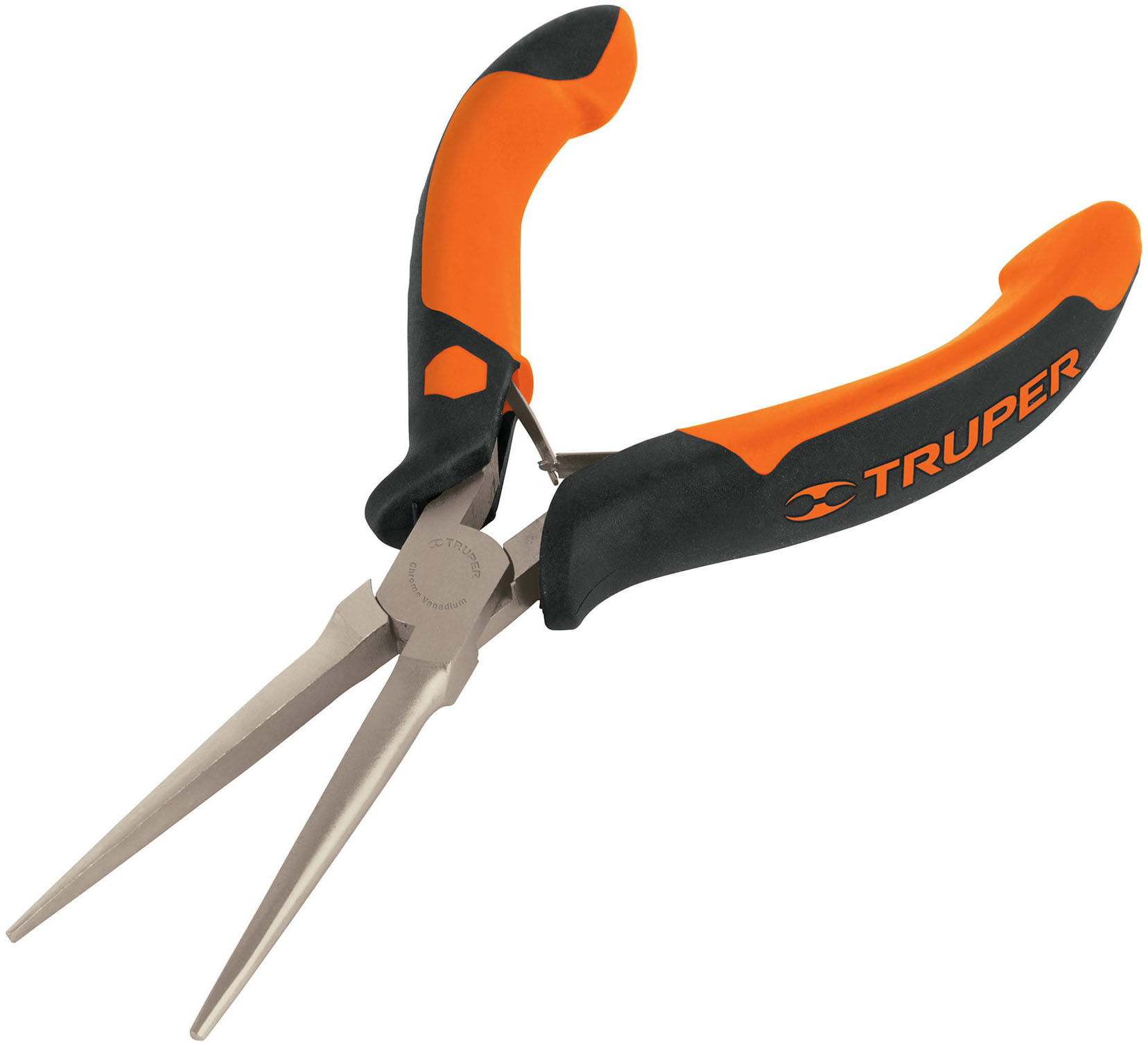 Imagen de MINI PINZA DE PUNTA DE AGUJA DE 6" CON MANGO DE AGARRE CONFORTABLE TRUPER