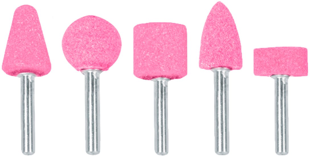 Imagen de JUEGO DE 5 PIEDRAS MONTADAS CON ZANCO DE 1/4 PARA USO GENERAL TRUPER