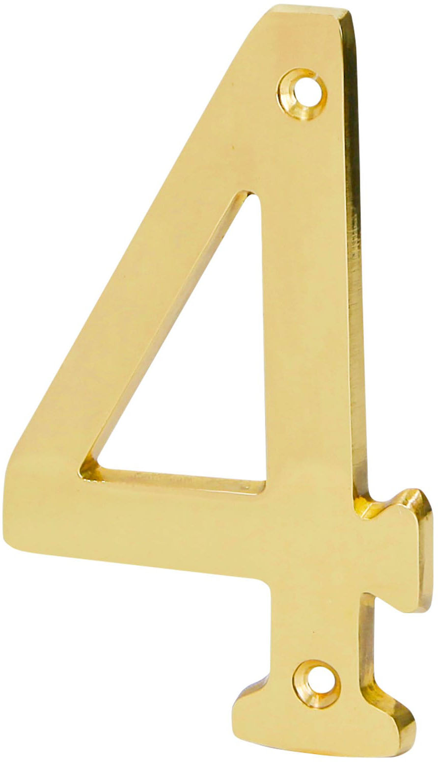 Imagen de NUMERO 4 DE LATON SOLIDO DE 4" HERMEX