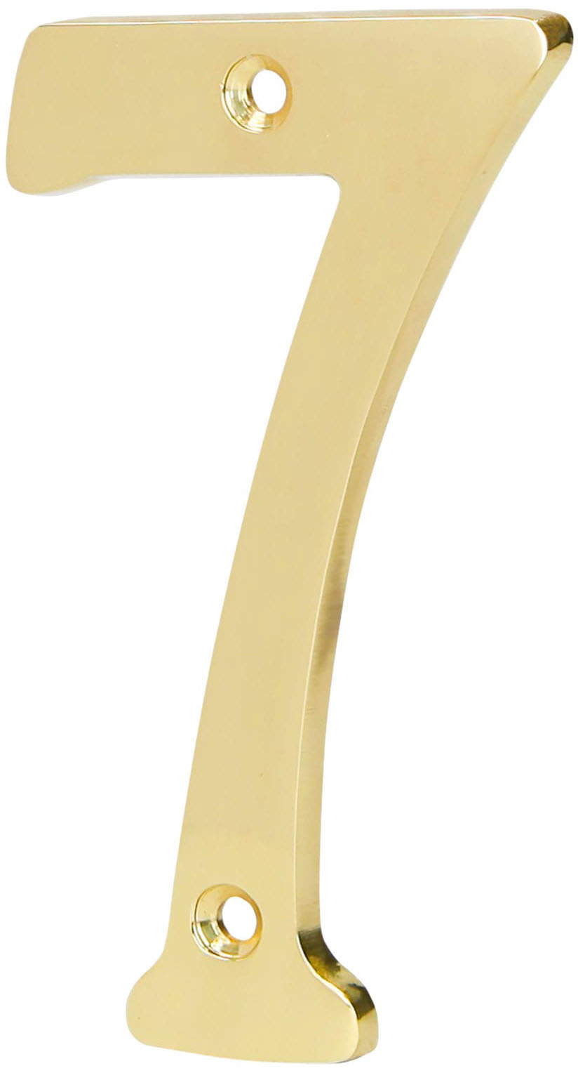 Imagen de NUMERO 7 DE LATON SOLIDO DE 4" HERMEX