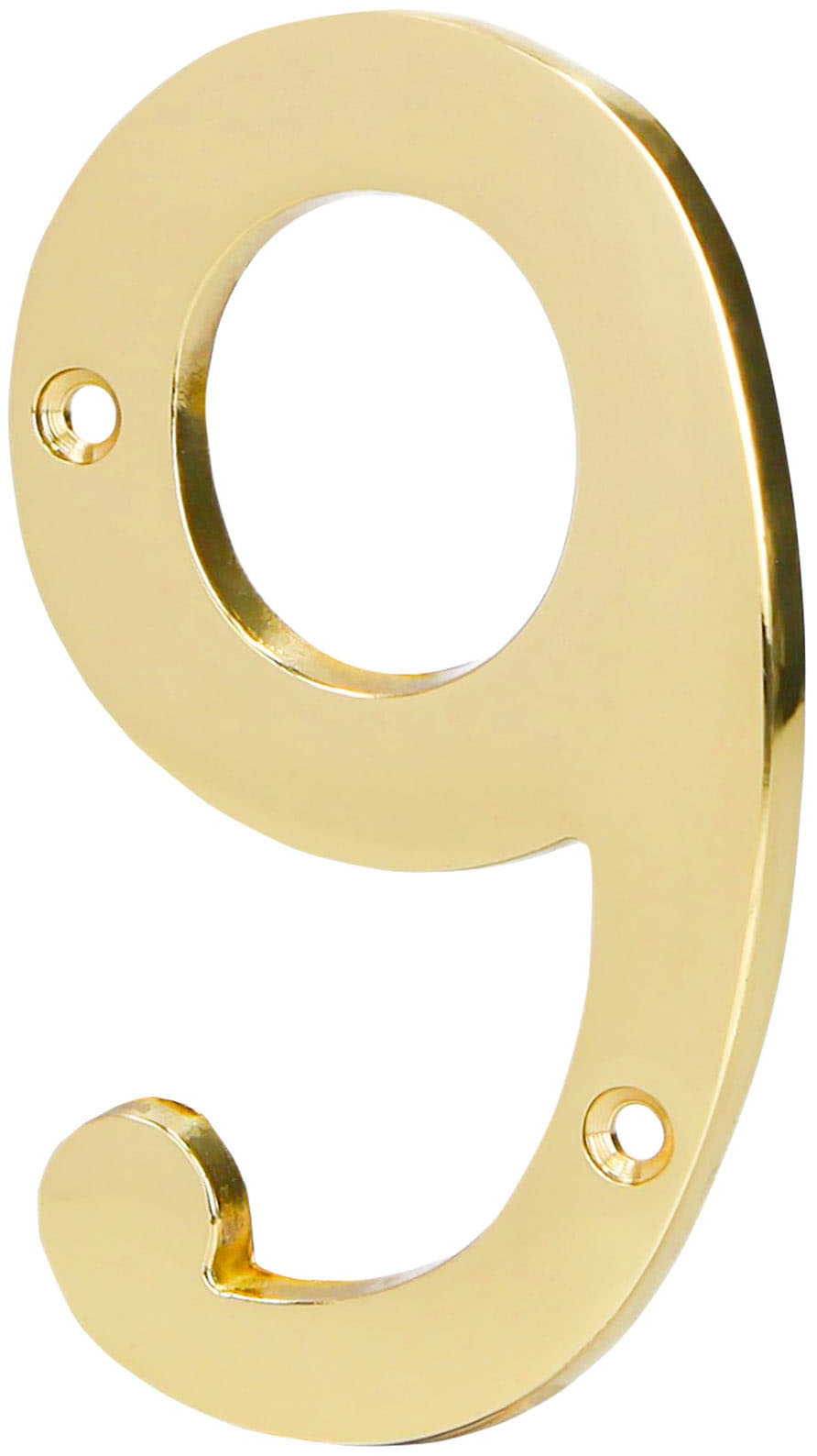 Imagen de NUMERO 9 DE LATON SOLIDO DE 4" HERMEX