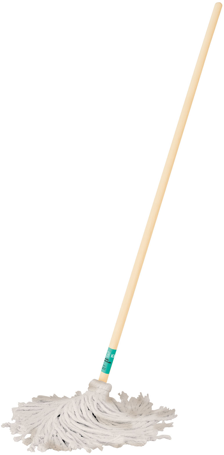 Imagen de TRAPEADOR TIPO MECHUDO DE 350 G CON BASTON DE 120 CMS KLINTEK