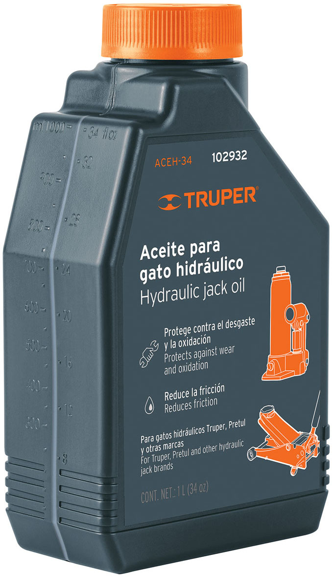 Imagen de ACEITE PARA GATOS HIDRAULICOS DE 1 LITRO TRUPER