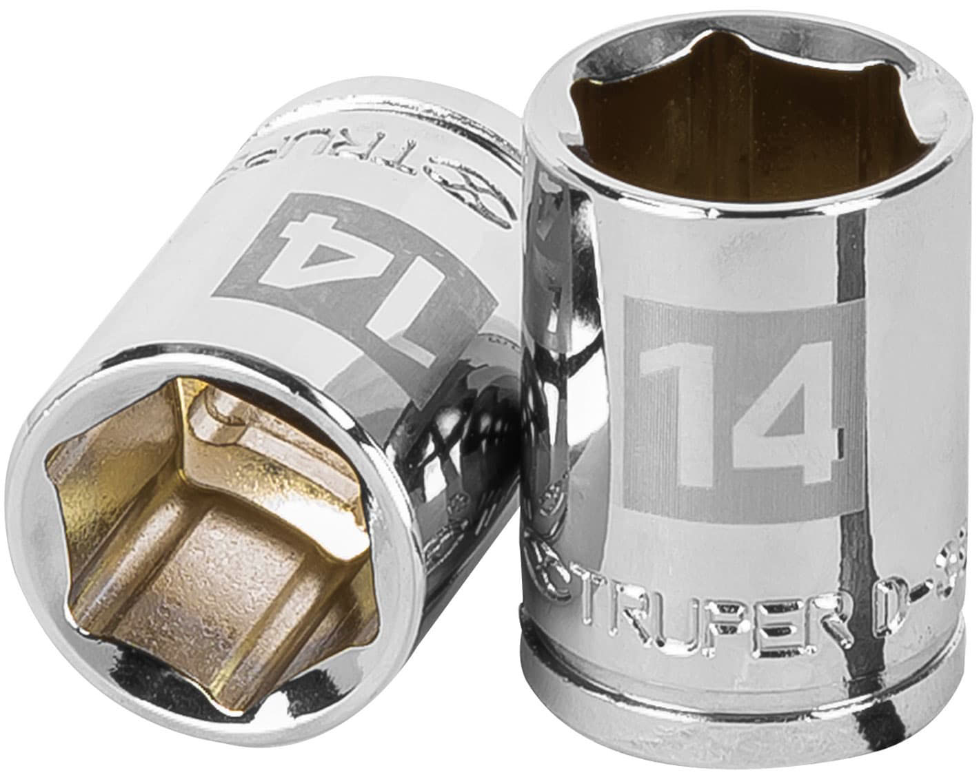 Imagen de DADO DE 14 MILIMETROS CON 6 PUNTAS Y CUADRO DE 3/8" TRUPER