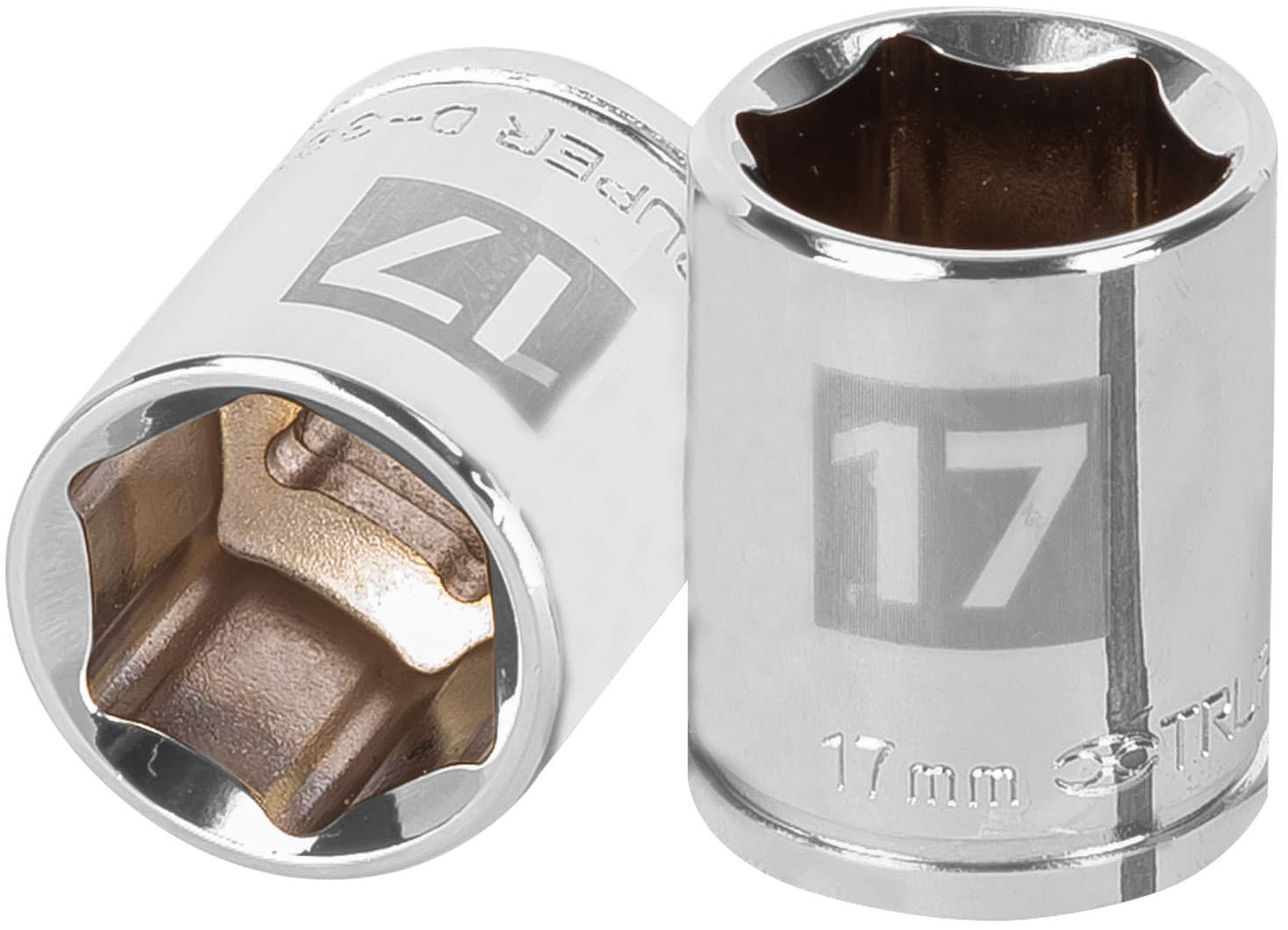 Imagen de DADO DE 17 MILIMETROS CON 6 PUNTAS Y CUADRO DE 3/8" TRUPER