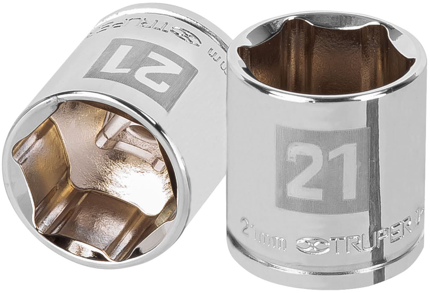 Imagen de DADO DE 21 MILIMETROS CON 6 PUNTAS Y CUADRO DE 3/8" TRUPER