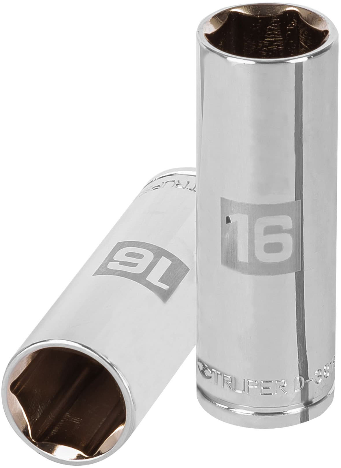 Imagen de DADO LARGO DE 16 MILIMETROS CON 6 PUNTAS Y CUADRO DE 3/8" TRUPER