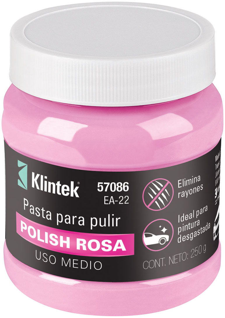 Imagen de PULIMENTO EN PASTA ROSA PARA AUTO DE 250 GRAMOS DE USO MEDIO KLINTEK