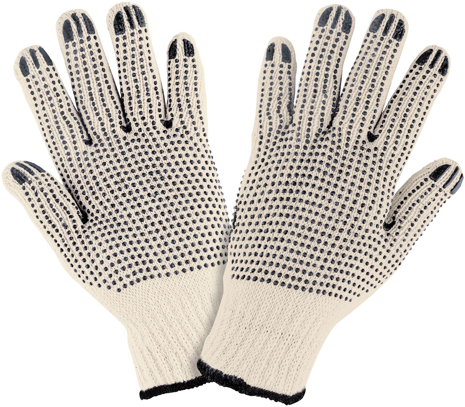 Imagen de GUANTES DE ALGODON CON PUNTOS DE PVC EN PALMA Y DORSO PRETUL