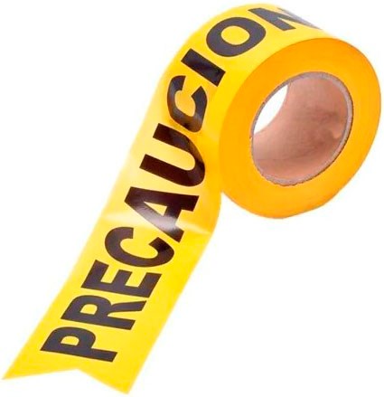 Imagen de ROLLO DE 100 MTS DE CINTA DELIMITADORA "PRECAUCION" TRUPER