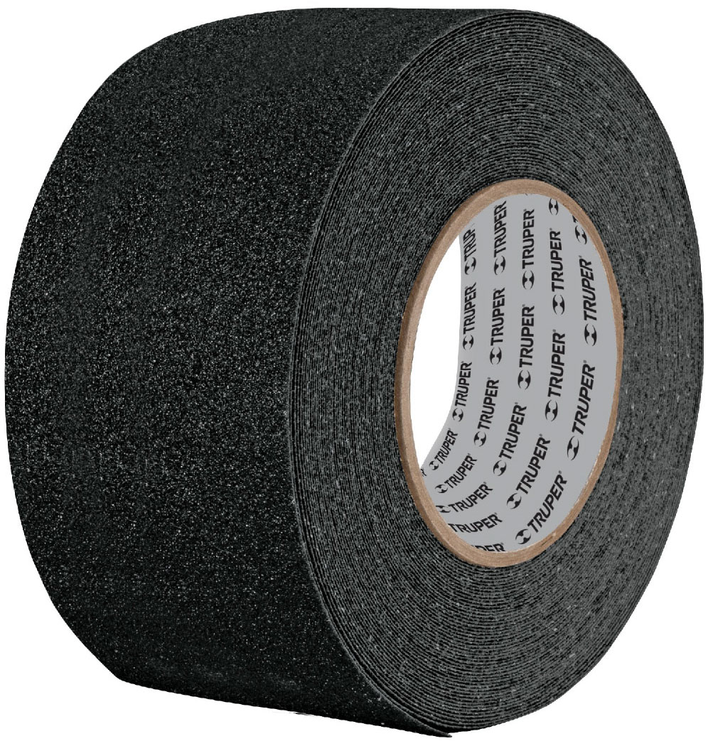 Imagen de ROLLO DE 5 MTS DE CINTA ANTIDERRAPANTE NEGRA DE 50 MM CON ABRASIVO TRUPER