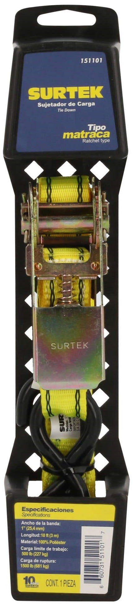 Imagen de SUJETADOR 1" X 3 MTS TIPO MATRACA SURTEK