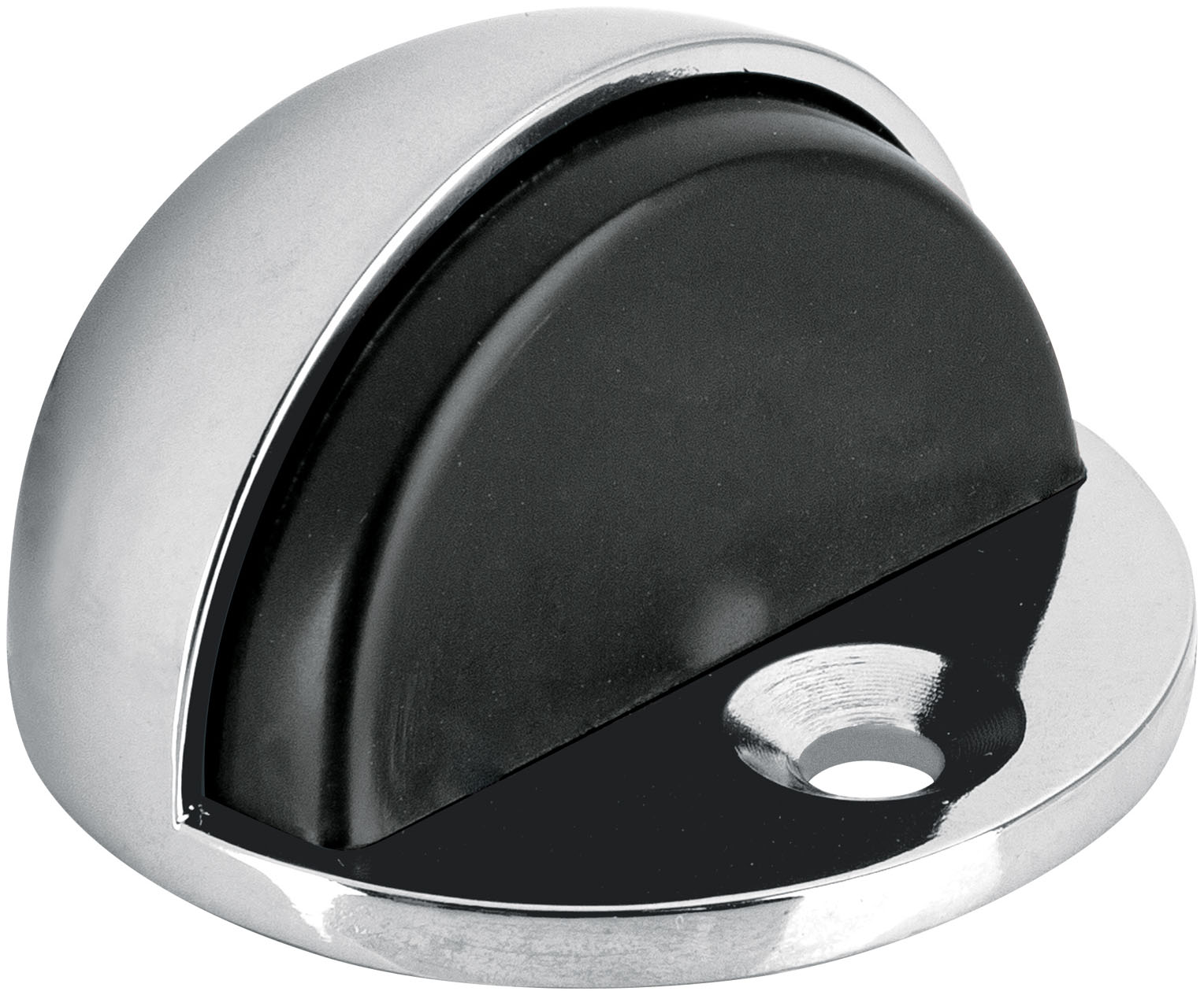 Imagen de TOPE TIPO DOMO PARA PUERTA ACABADO EN CROMO HERMEX