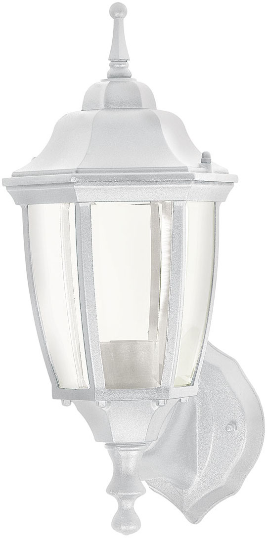 Imagen de ARBOTANTE TIPO FAROL TRADICIONAL SOPORTADO PARA EXTERIOR BLANCO VOLTECK