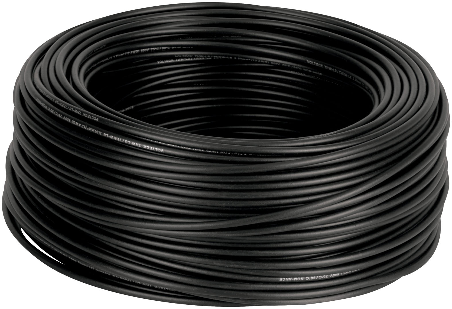 Imagen de CABLE THHW-LS 12 AWG NEGRO  VOLTECK CAJ CON 100 MT