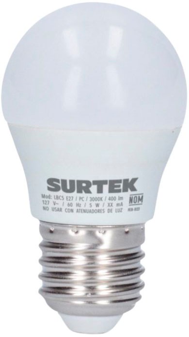 Imagen de FOCO LED TIPO BULBO A19 LUZ CALIDA 14 W SURTEK