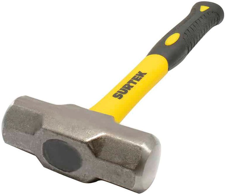 Imagen de MARRO DE ACERO OCTAGONAL 4 LBS MANGO FIBRA DE VIDRIO SURTEK