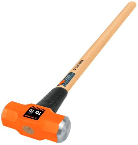 Imagen de MARRO OCTAGONAL DE 10 LIBRAS CON MANGO DE MADERA DE 36" TRUPER