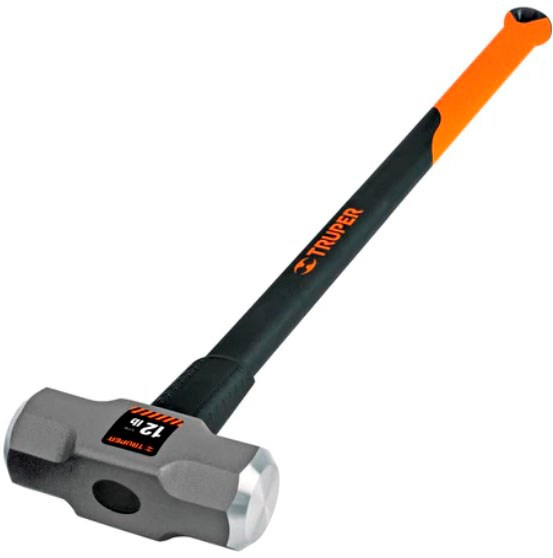 Imagen de MARRO OCTAGONAL DE 12 LBS CON MANGO DE FIBRA DE VIDRIO DE 36" TRUPER