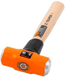 Imagen de MARRO OCTAGONAL DE 2 LBS CON MANGO DE MADERA DE 12" TRUPER