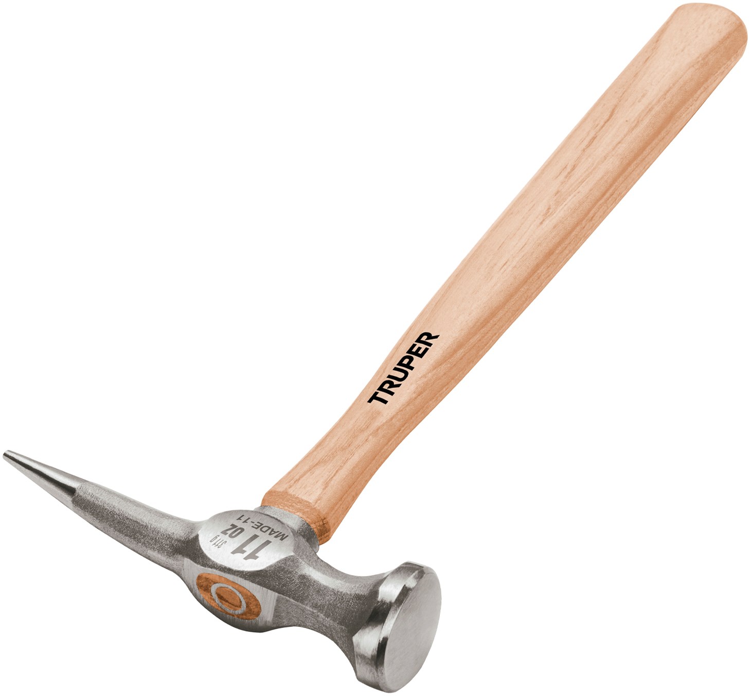 Imagen de MARTILLO DESABOLLADOR DE 11 ONZAS DE PUNTA LARGA CON MANGO DE 12" TRUPER