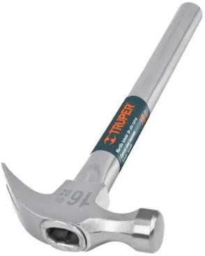 Imagen de MARTILLO TUBULAR PULIDO DE 16 ONZAS DE UÑA CURVA TRUPER